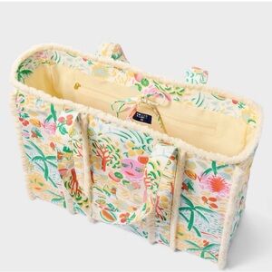 Vacation Fringe Canvas Tote Bag Yellow/Green- Roller Rabbit x Target